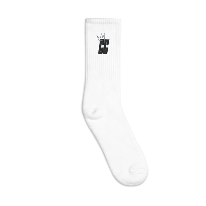 Embroidered CC socks